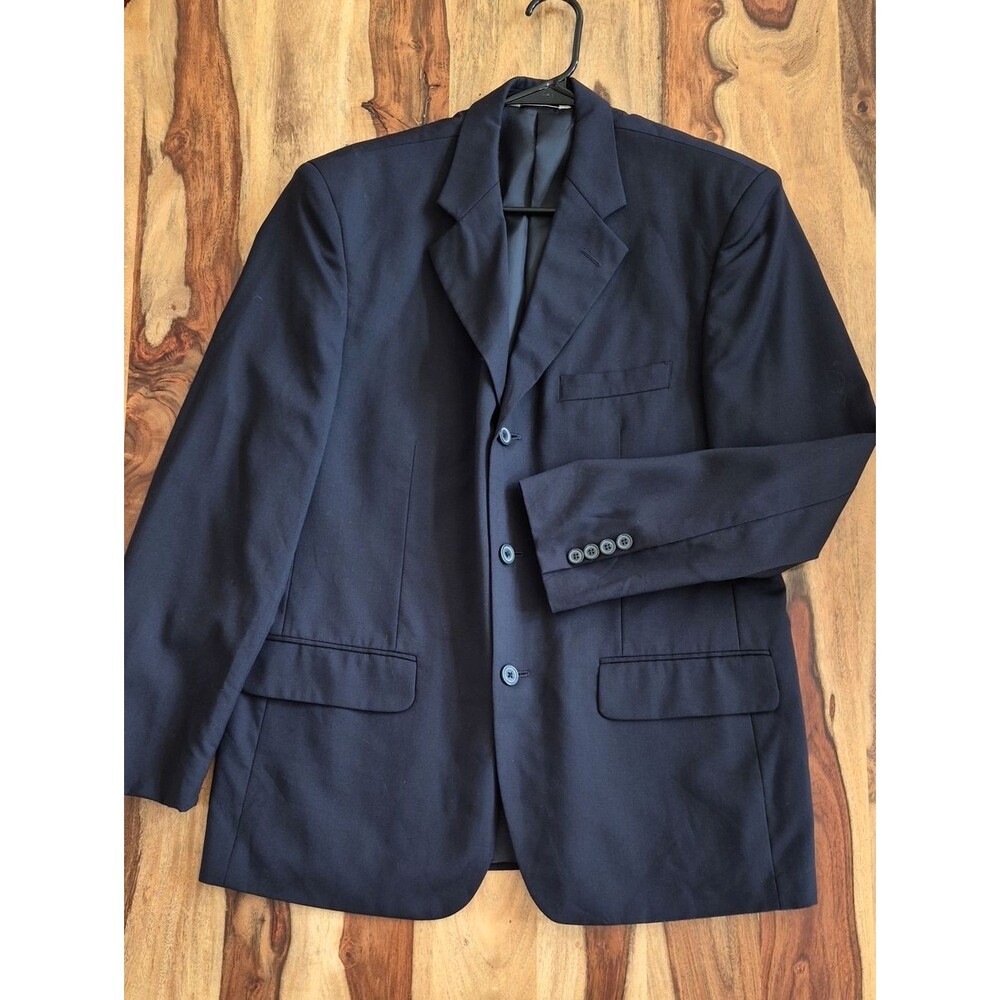 Versini 3 Button 100% Wool Smooth  Blazer Sz 40 Short